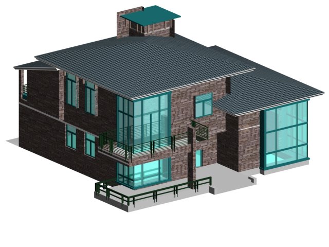 City – alone Villa 1179 3D Model