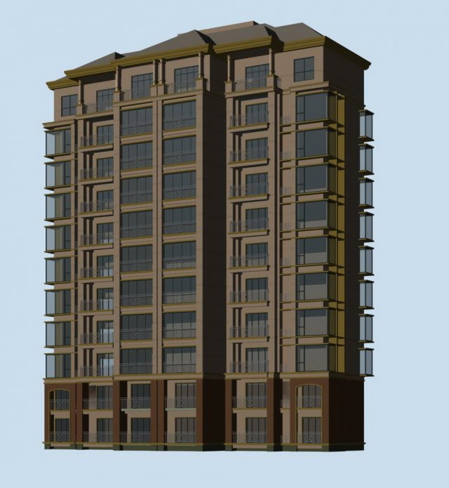 City government office building architectural design – 11 3D Model