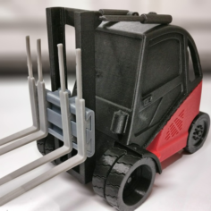 Fenwick Linde H40 forklift with moving parts 3D Print Model