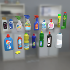 Cleaning Products 3D Model