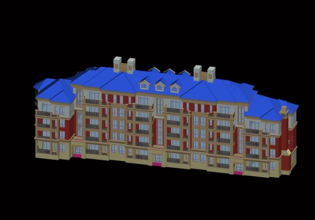 City Residential Garden villa office building design – 179 3D Model