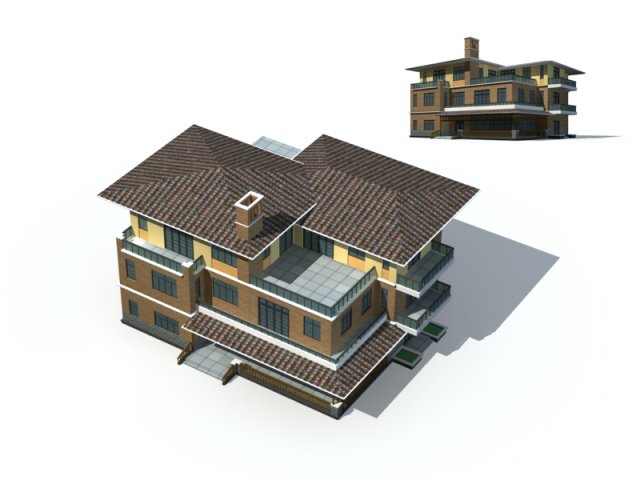 City – Villa 1100 3D Model