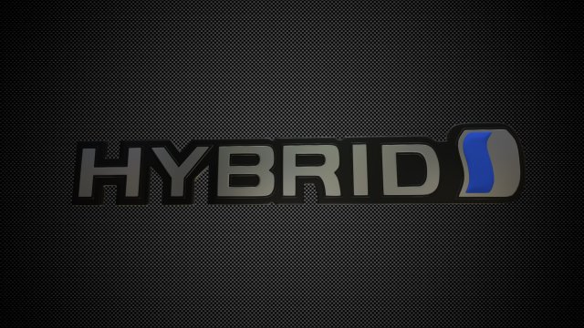 Hybrid logo 3D Model