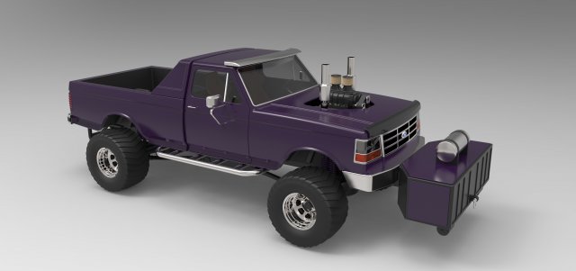 Pulling truck 3D Model