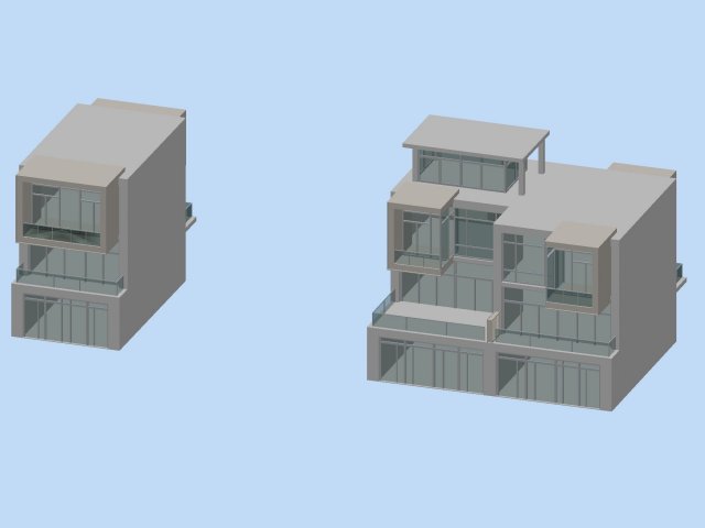 City – alone Villa 1102 3D Model