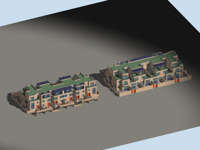 City – stylish townhouse 18 3D Model