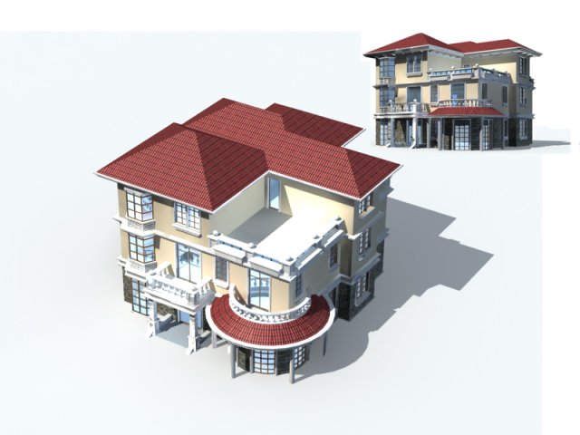 City – Villa 1185 3D Model