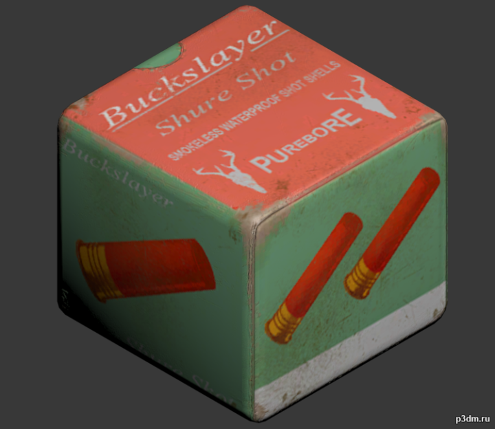 Shotgun Shell Ammo 3D Model