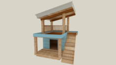 3D Dog House 3D Model