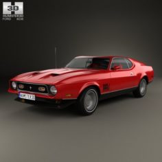 Ford Mustang Mach 1 1971 James Bond 3D Model