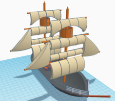 Cool boat 3D Model