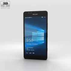Microsoft Lumia 950 Black 3D Model
