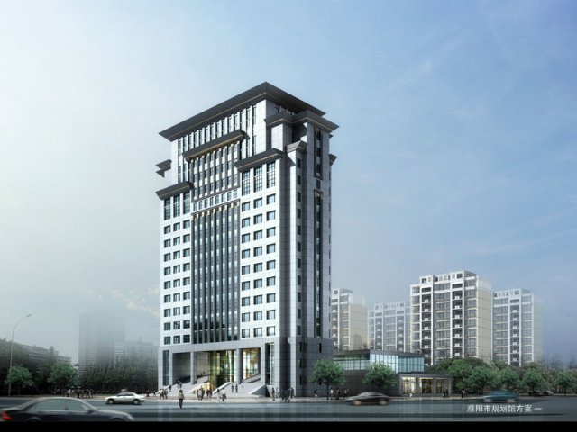 City office building construction avant-garde design hotel – 5622 3D Model