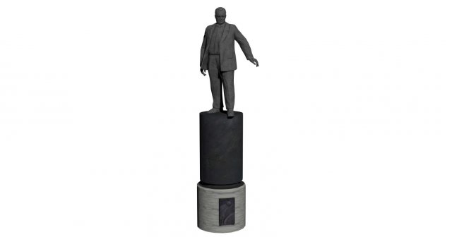 Monument Korolev SP Moscow 3D Model