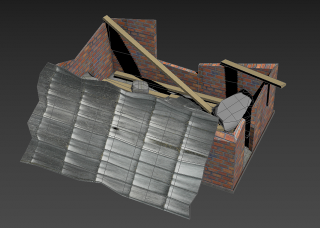 Ruined house Free 3D Model