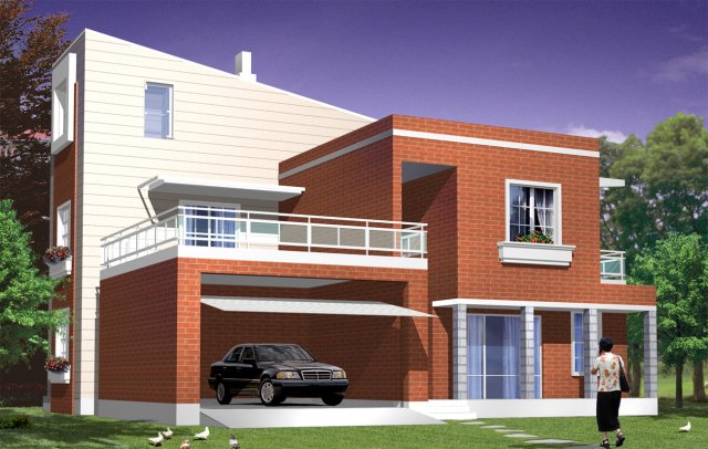 City – alone Villa 1177 3D Model