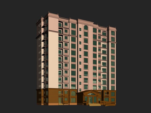 City government office building architectural design – 197 3D Model