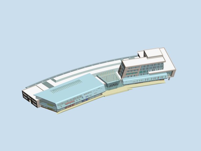 City planning office building fashion design – 119 3D Model