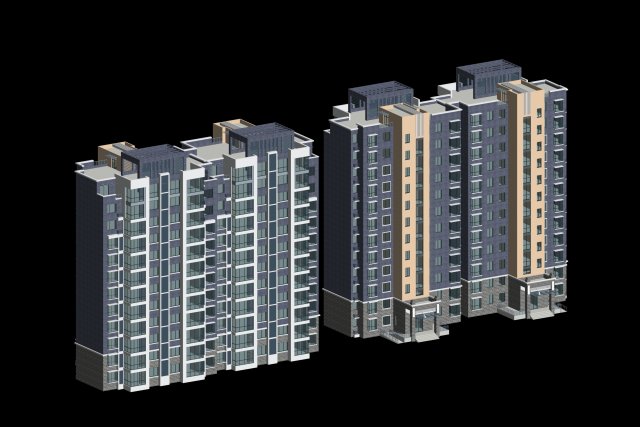 City government office building architectural design – 68 3D Model