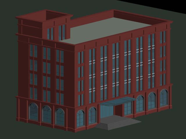 City planning office building fashion design – 640 3D Model