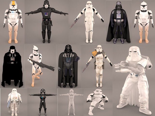 Star Wars Collection 3D Model