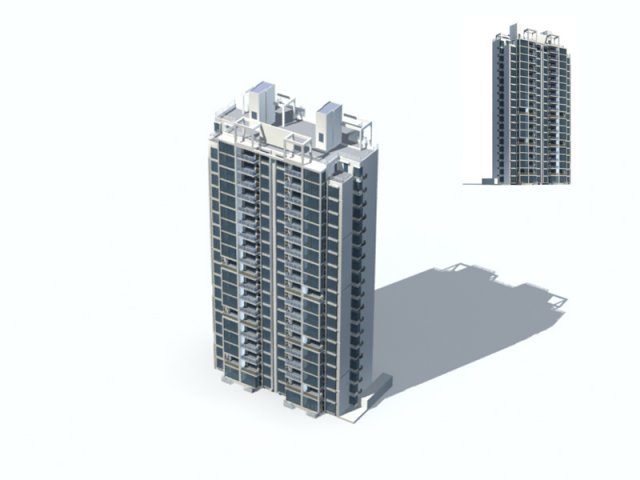 City Residential Garden villa office building design – 587 3D Model