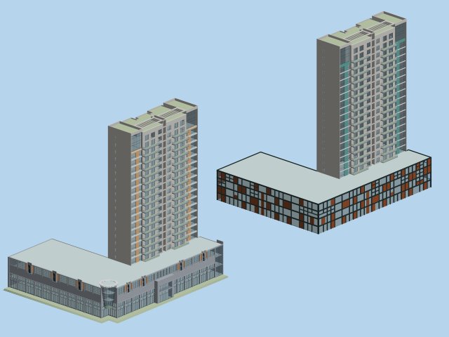 City government office building architectural design – 154 3D Model