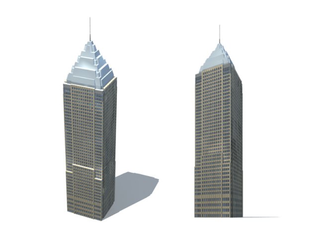 City office building construction avant-garde design hotel – 266 3D Model