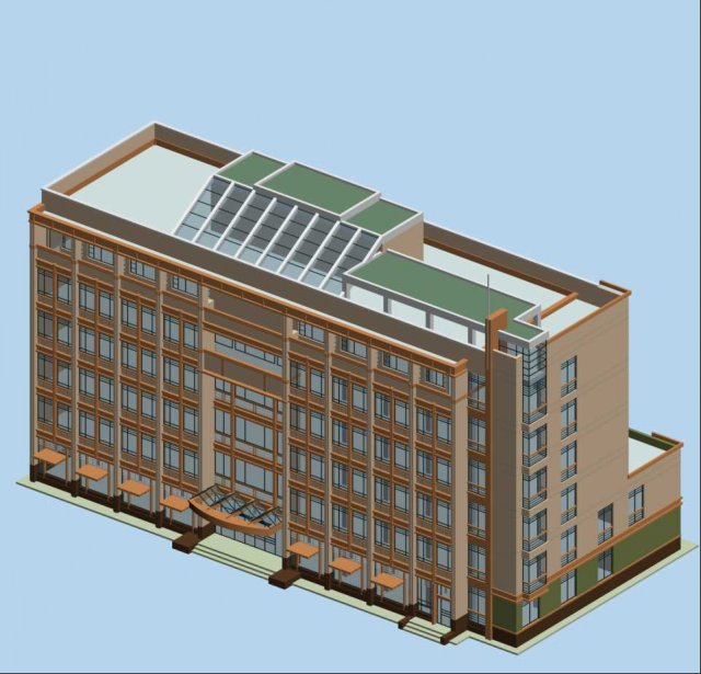 City planning office building fashion design – 196 3D Model