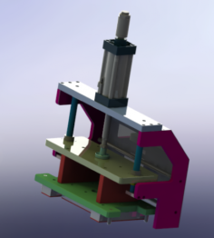 Pressing group mechanism 3D Model