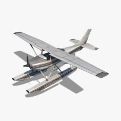 Cessna 182 Skylane Seaplane 3D Model