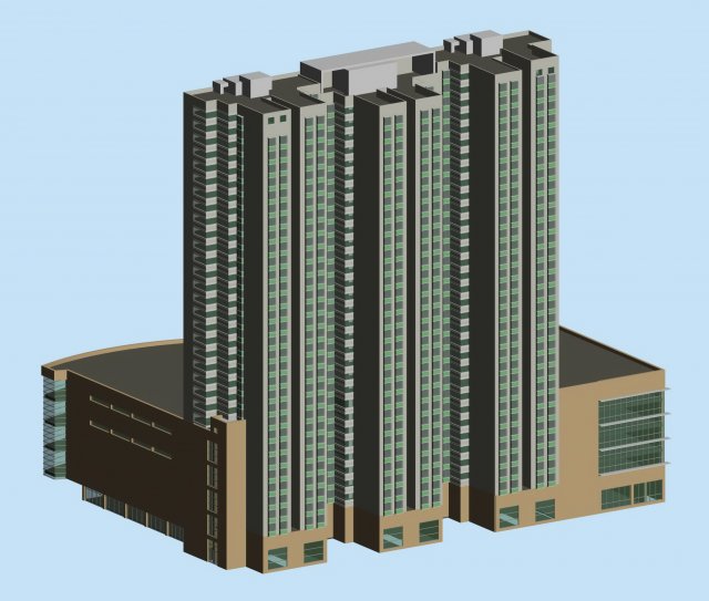 City government office building architectural design – 110 3D Model