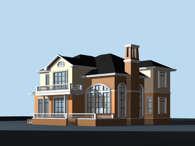 City – alone Villa 1116 3D Model