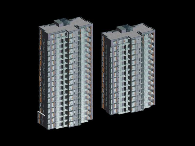 City government office building architectural design – 383 3D Model
