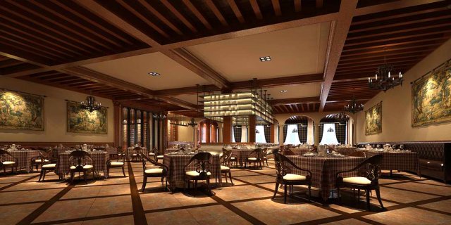 Restaurant teahouse cafe drinks clubhouse 104 3D Model