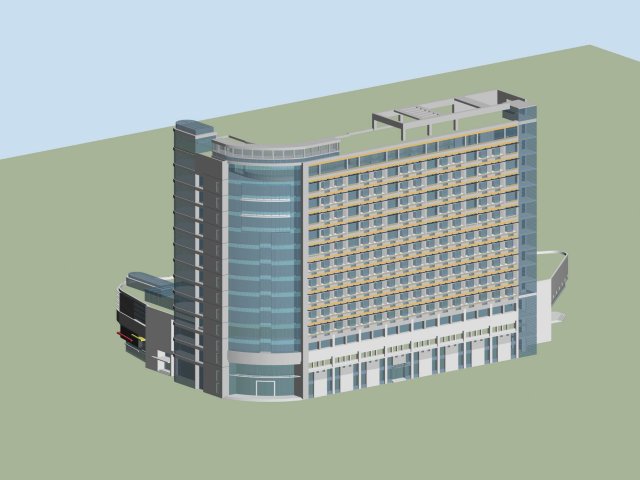 City planning office building fashion design – 134 3D Model