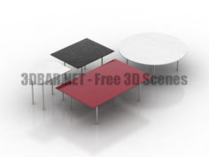 Tables Fishbone MOROSO 3D Collection