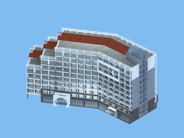 City planning office building fashion design – 286 3D Model