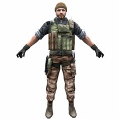 R7 Army Soldier 3D Model