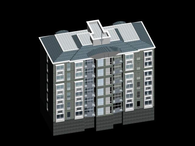 City Residential Garden villa office building design – 374 3D Model