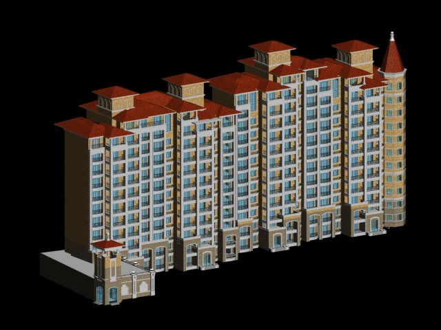 City government office building architectural design – 414 3D Model