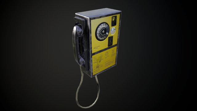 Pay Phone 3D Model