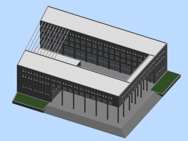 City planning office building fashion design – 157 3D Model