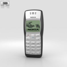 Nokia 1100 Black 3D Model