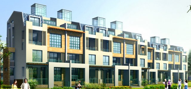 City – stylish townhouse 39 3D Model