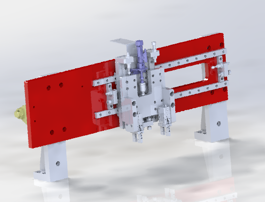 Cylinder clamping mechanism 3D Model