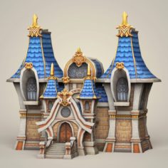 Game Ready Fantasy Church 3D Model