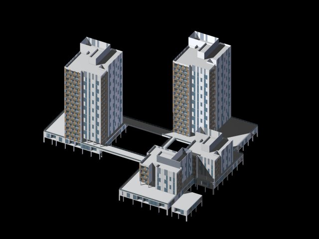City planning office building fashion design – 113 3D Model