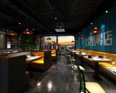 Restaurant teahouse cafe drinks clubhouse 114 3D Model