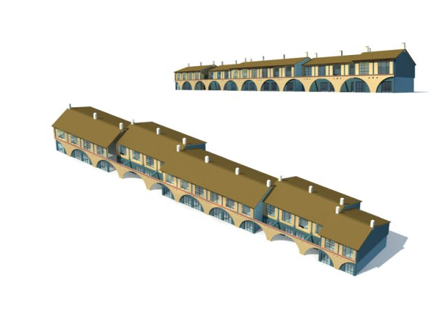 City office building construction avant-garde design hotel – 5697 3D Model